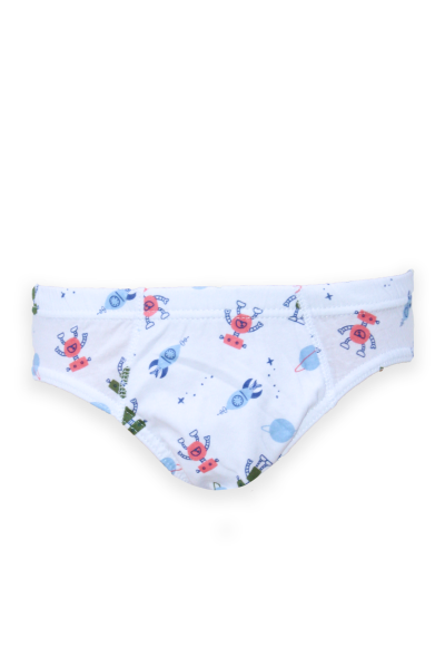 Slip niño blanco robots