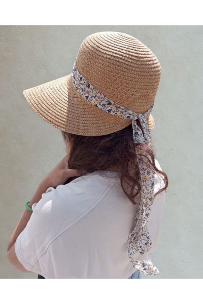 Sombrero mujer lazo estampado