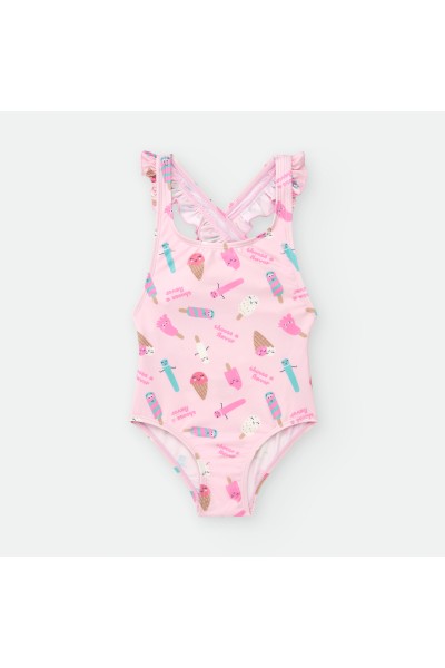 Bañador bebé y niña rosa...