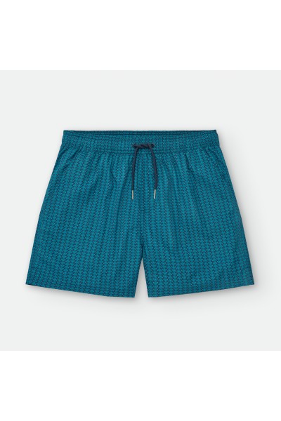 Bañador hombre verde estampado