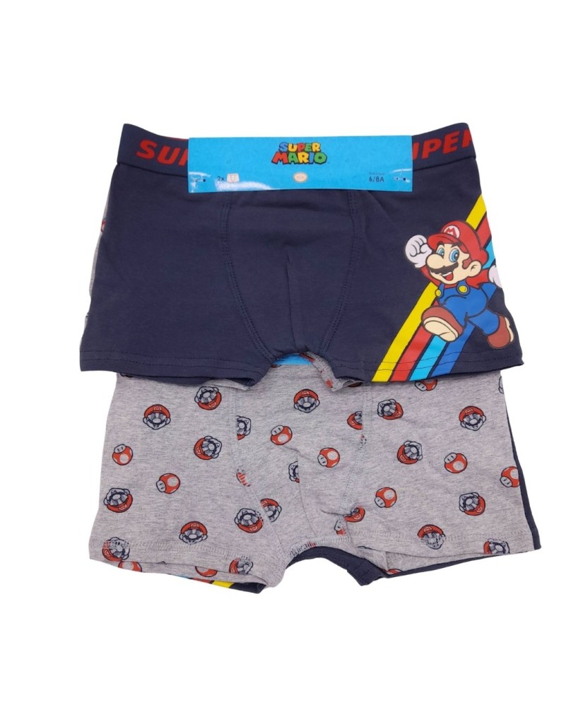 Pack de 2 bóxer de niño Super Mario Bross