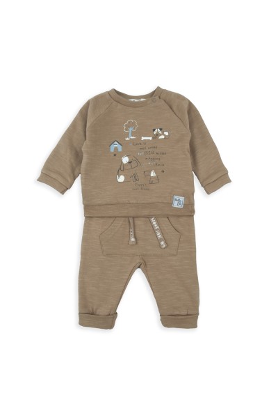 250814 Conjunto dos piezas bebé perritos camel Babybol
