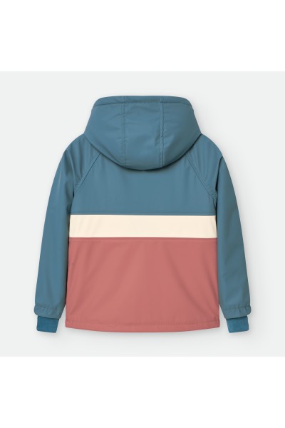 6611 CHAQUETA IMPERMEABLE NIÑO COLOR BLOCK