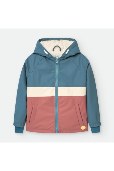 6611 CHAQUETA IMPERMEABLE NIÑO COLOR BLOCK