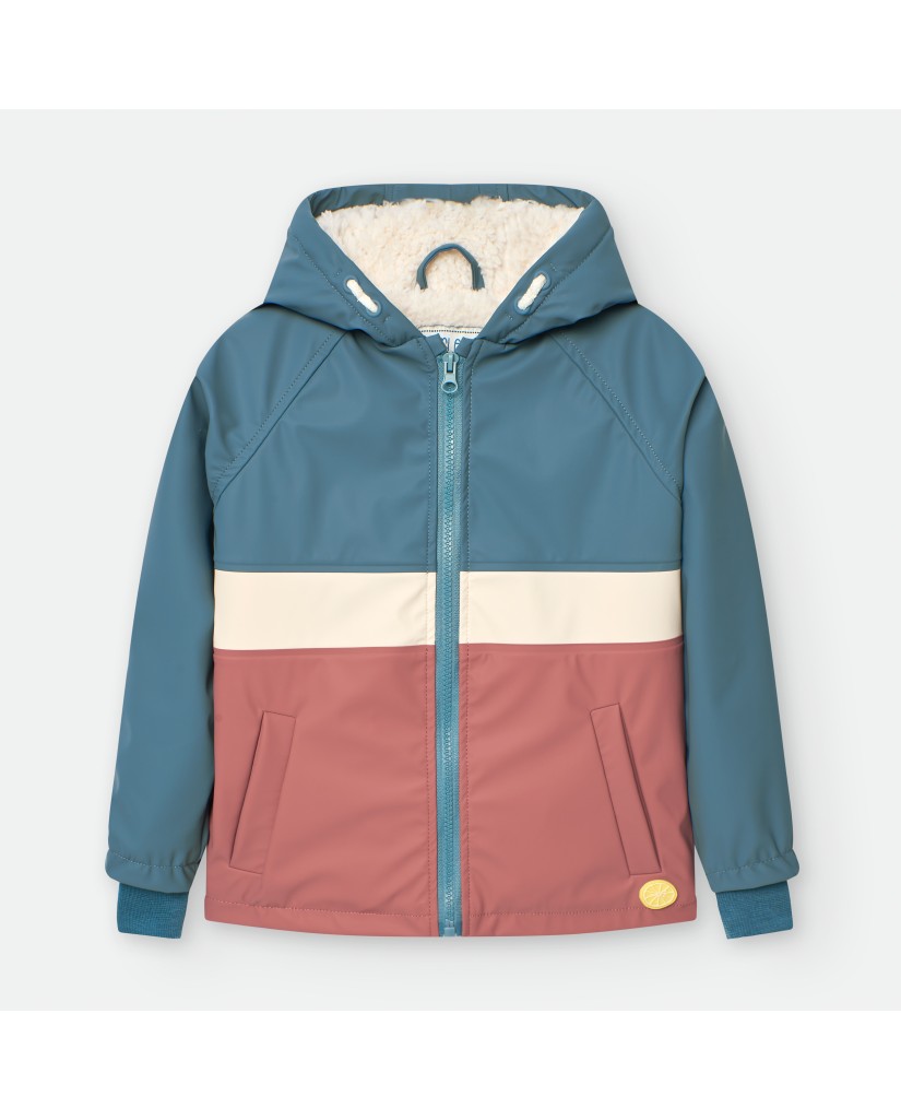 6611 CHAQUETA IMPERMEABLE NIÑO COLOR BLOCK