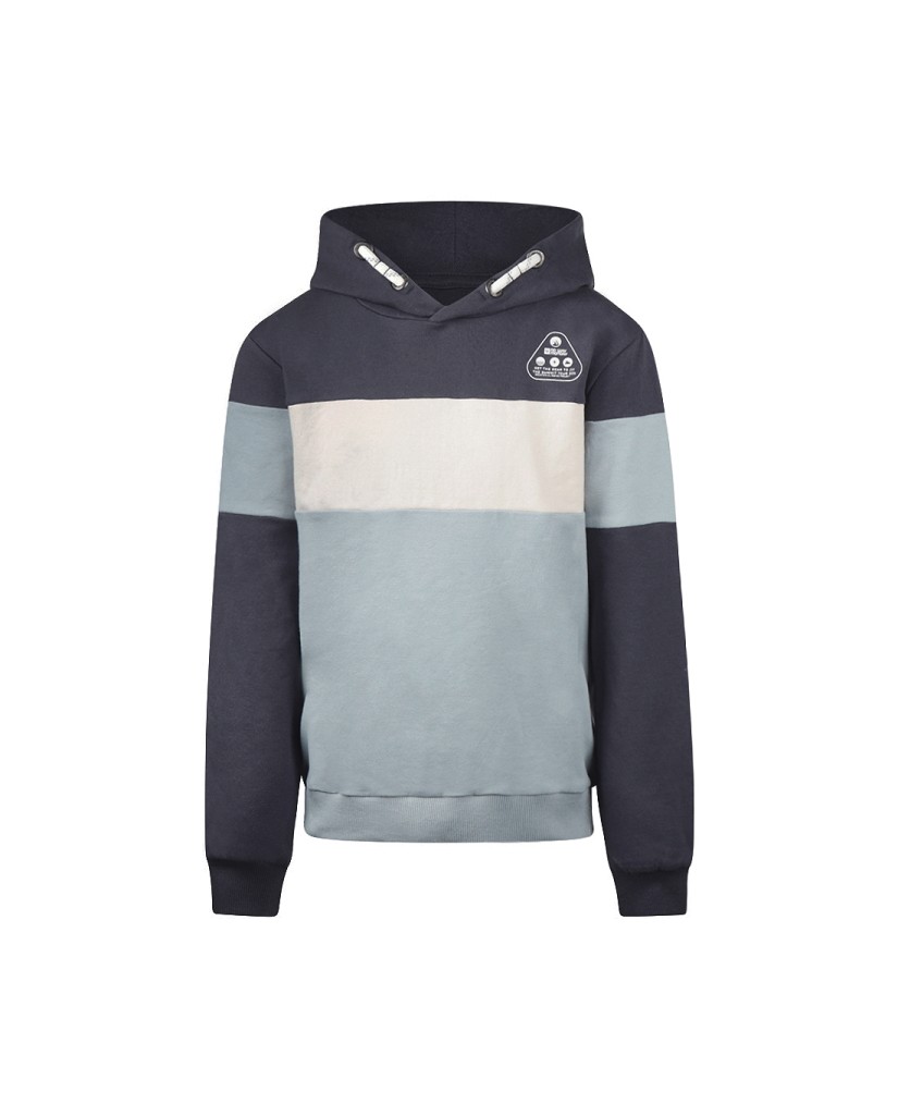 O56221-1GRA Sudadera niño capucha Azul