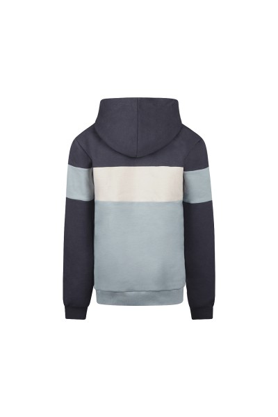 O56221-1GRA Sudadera niño capucha Azul
