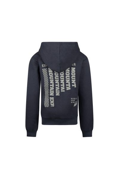 O56219-1GRA Sudadera con capucha marino Mountains EXp.
