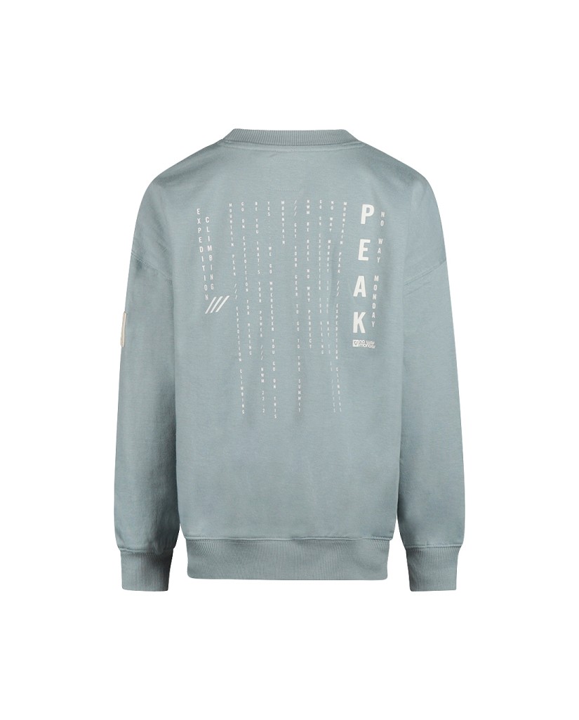 O56218-1GRA Sudadera niño azul PEAK
