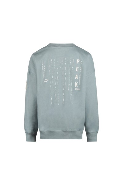 O56218-1GRA Sudadera niño azul PEAK