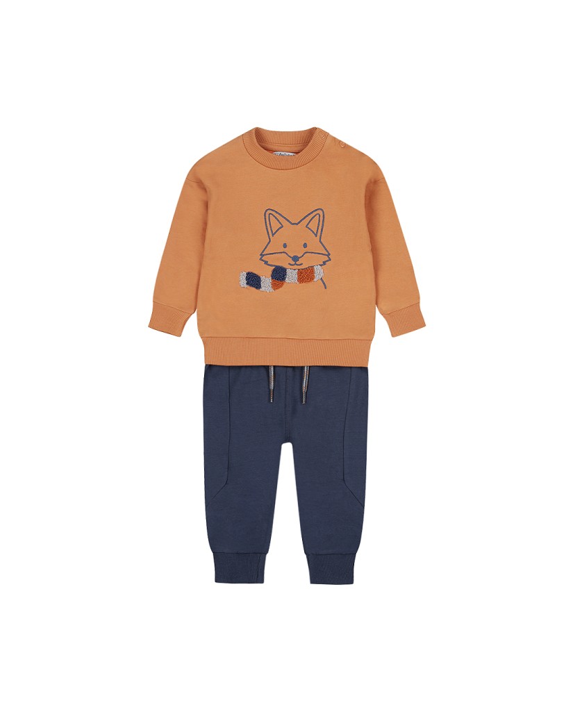 O56713-35GRA Conjunto 2 piezas niño Zorro