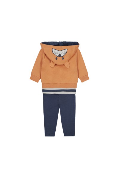 O56711-31GRA Conjunto 3 piezas Bebe niño Osito