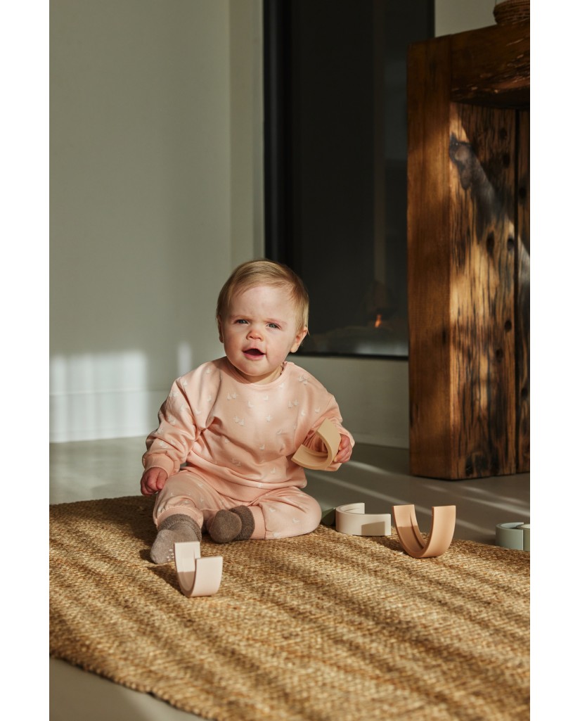 O56302-31GRA Conjunto 2 piezas niña patos