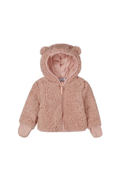 O56423-35GRA Chaqueta bebe niña borreguillo