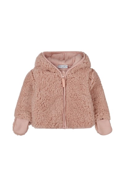 O56423-35GRA Chaqueta bebe niña borreguillo