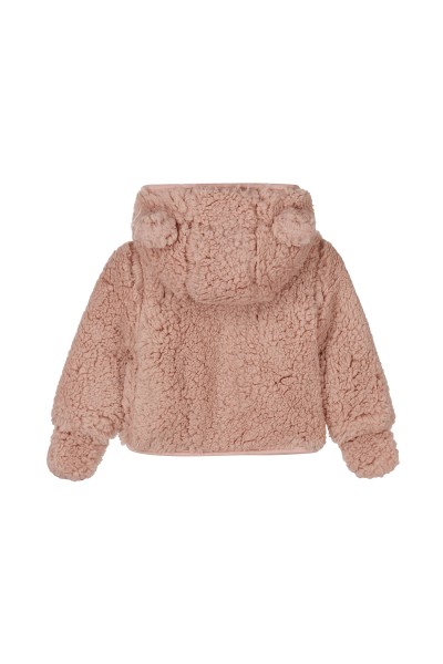 O56423-35GRA Chaqueta bebe niña borreguillo