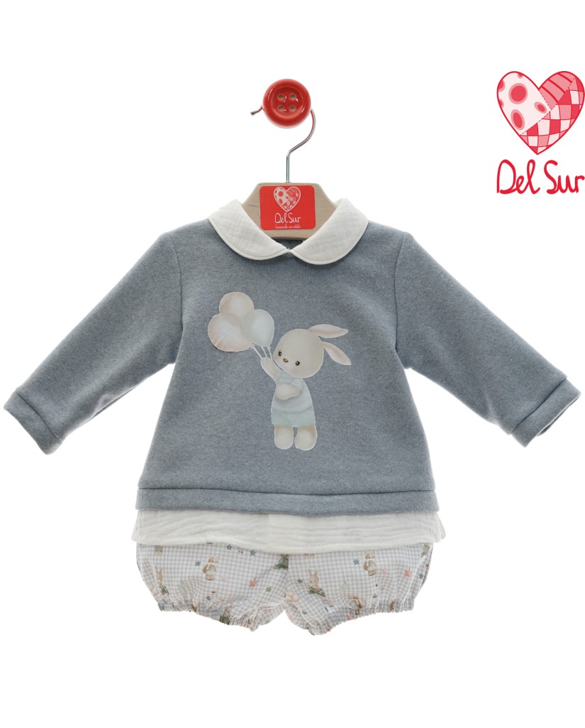 1031INV-24 Conjunto bebé dos piezas conejito