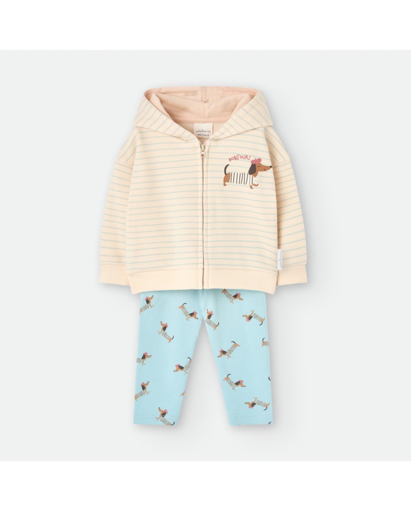 6521 Conjunto bebé 2 piezas perritos