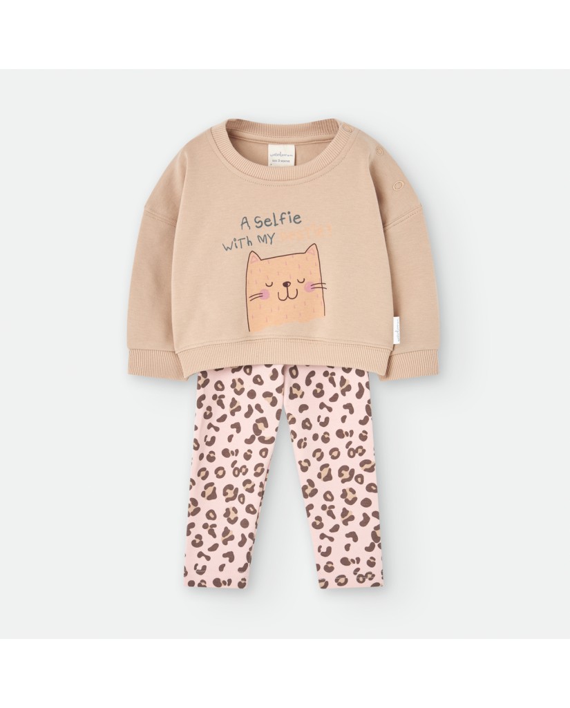 6527 CONJUNTO 2 PIEZAS ANIMAL PRINT