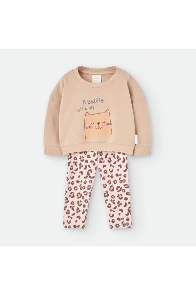 6527 CONJUNTO 2 PIEZAS ANIMAL PRINT