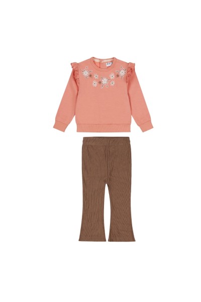O56402401-35GRA Conjunto 2 piezas niña coral campana
