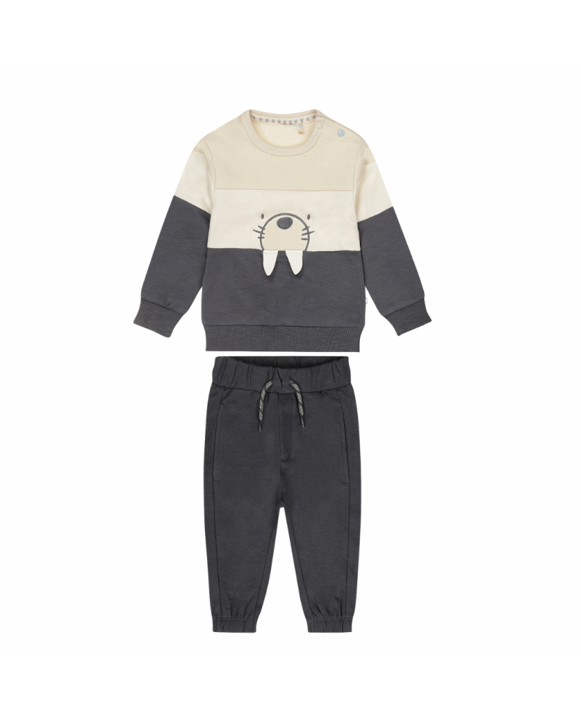 O56600613-35GRA Conjunto 2 piezas Bebe niño Foca