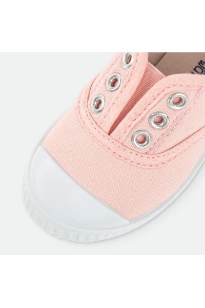 195-17 Zapatilla infantil cierre elástico rosa