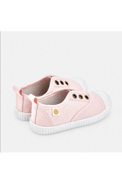 195-17 Zapatilla infantil cierre elástico rosa