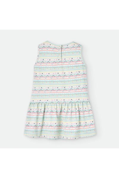 175-22 Vestido infantil colores pastel "Azteca"