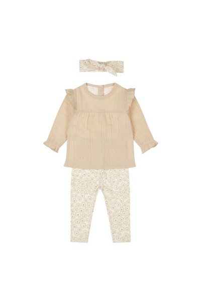 P54385-31 Conjunto niña de 2 piezas para bebé + diadema