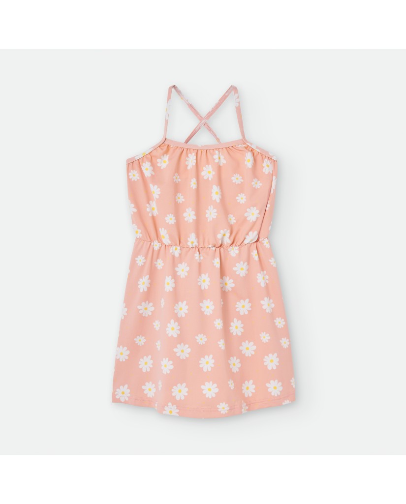 540-03 Vestido playero margaritas