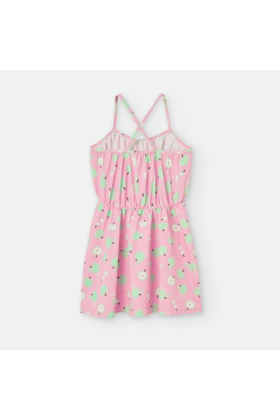 540-06 Vestido playero manzanas
