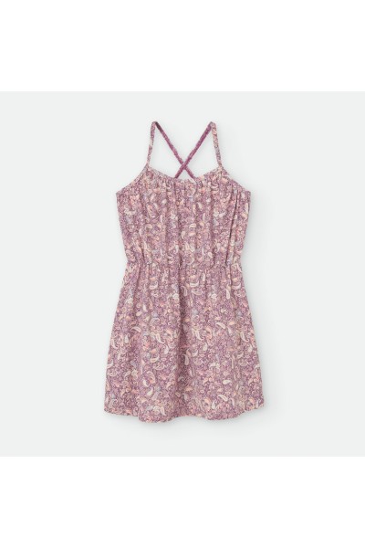 540-10 Vestido playero niña estampado