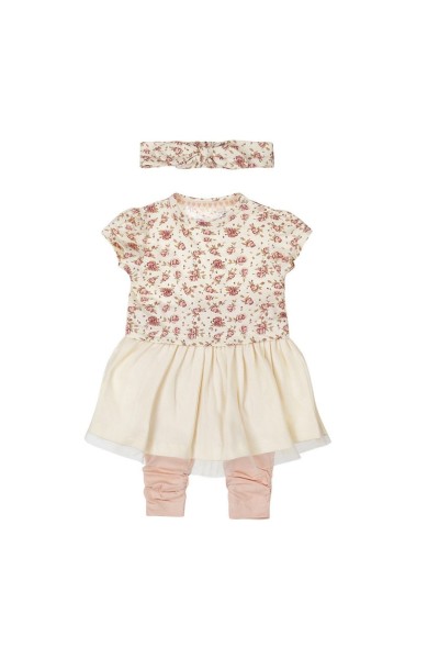 P54302-31 Conjunto niña de 2 piezas para bebé + diadema