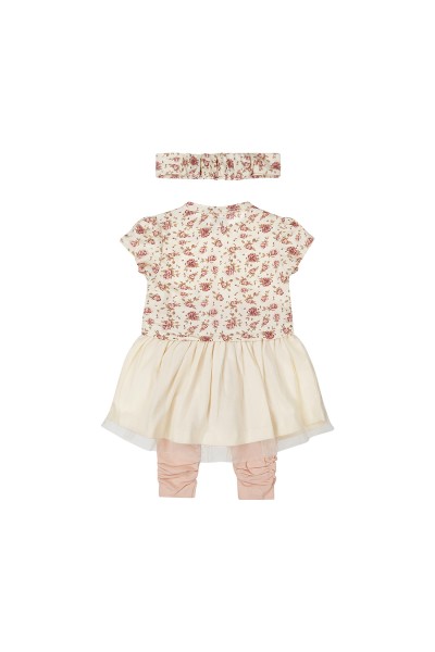 P54302-31 Conjunto niña de 2 piezas para bebé + diadema