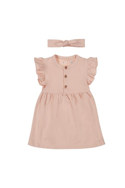 P54322-35 Vestido niña + diadema rosa