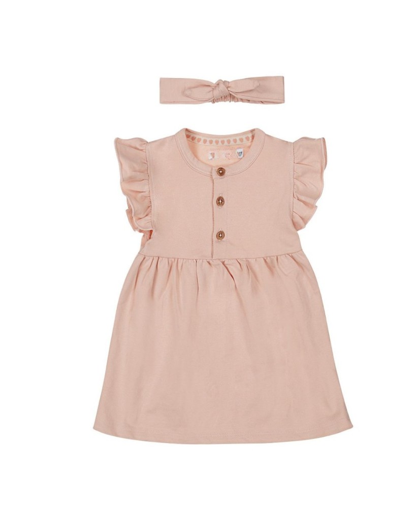 P54322-35 Vestido niña + diadema rosa