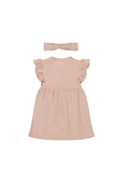 P54322-35 Vestido niña + diadema rosa
