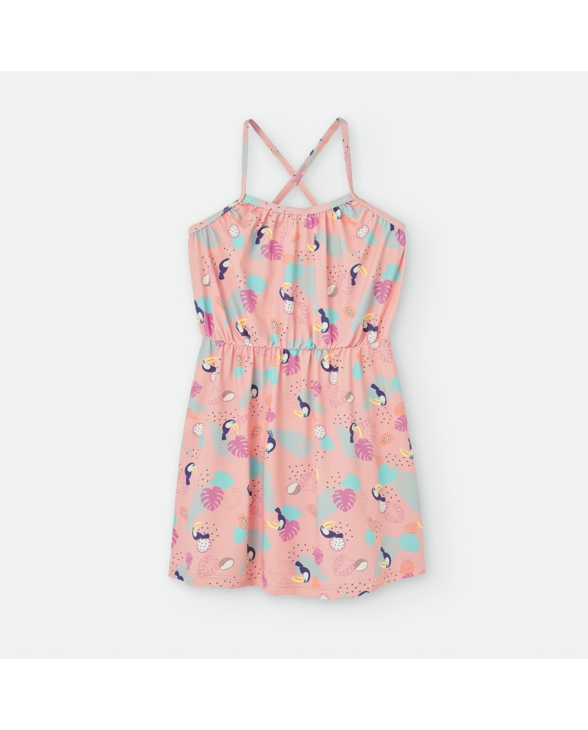 540-11 Vestido playero tucanes