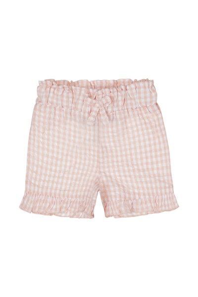 P54328-35 Pantalon corto niña cuadros vichy