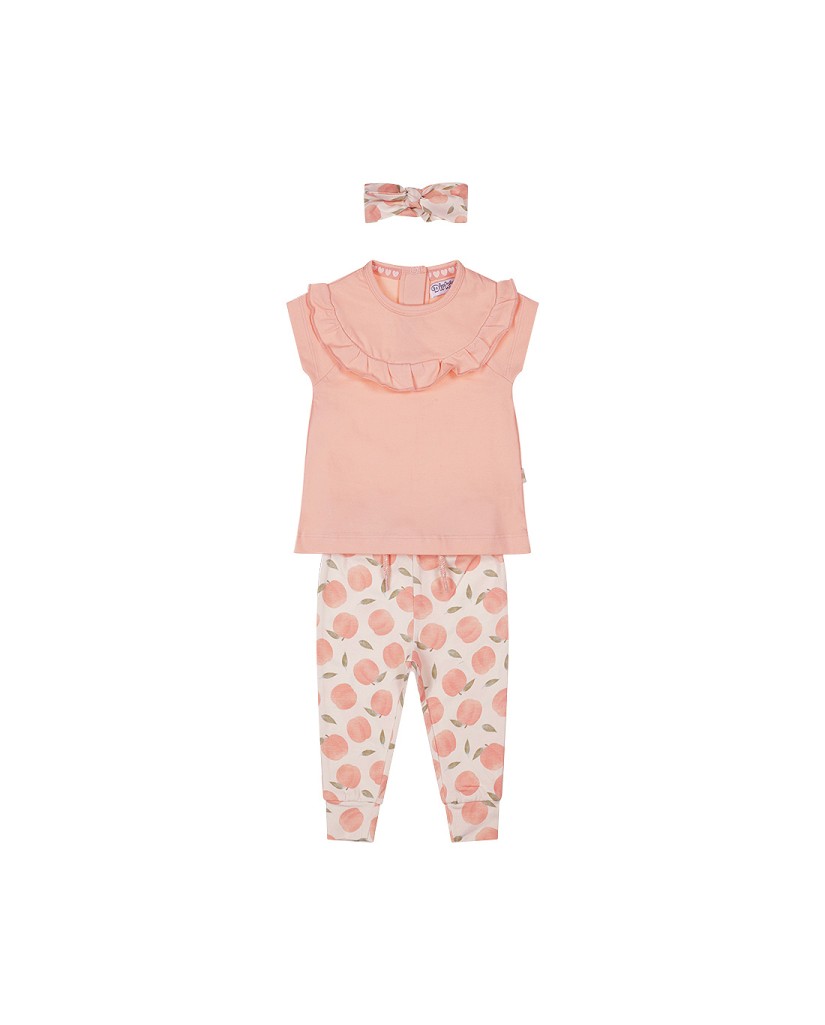 P54464-31 Conjunto niña de 2 piezas para bebé + diadema