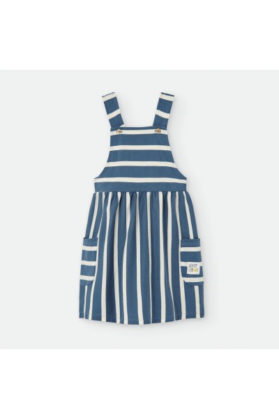 580-14 Vestido infantil a rayas