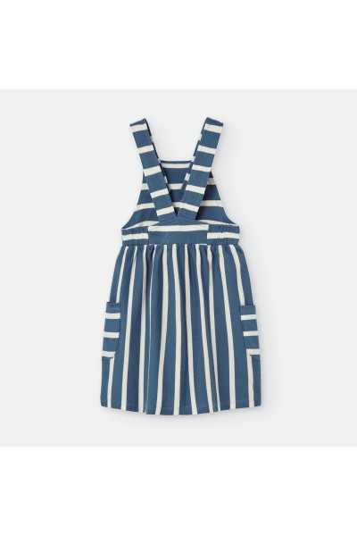 580-14 Vestido infantil a rayas