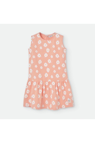 581-03 Vestido infantil margaritas