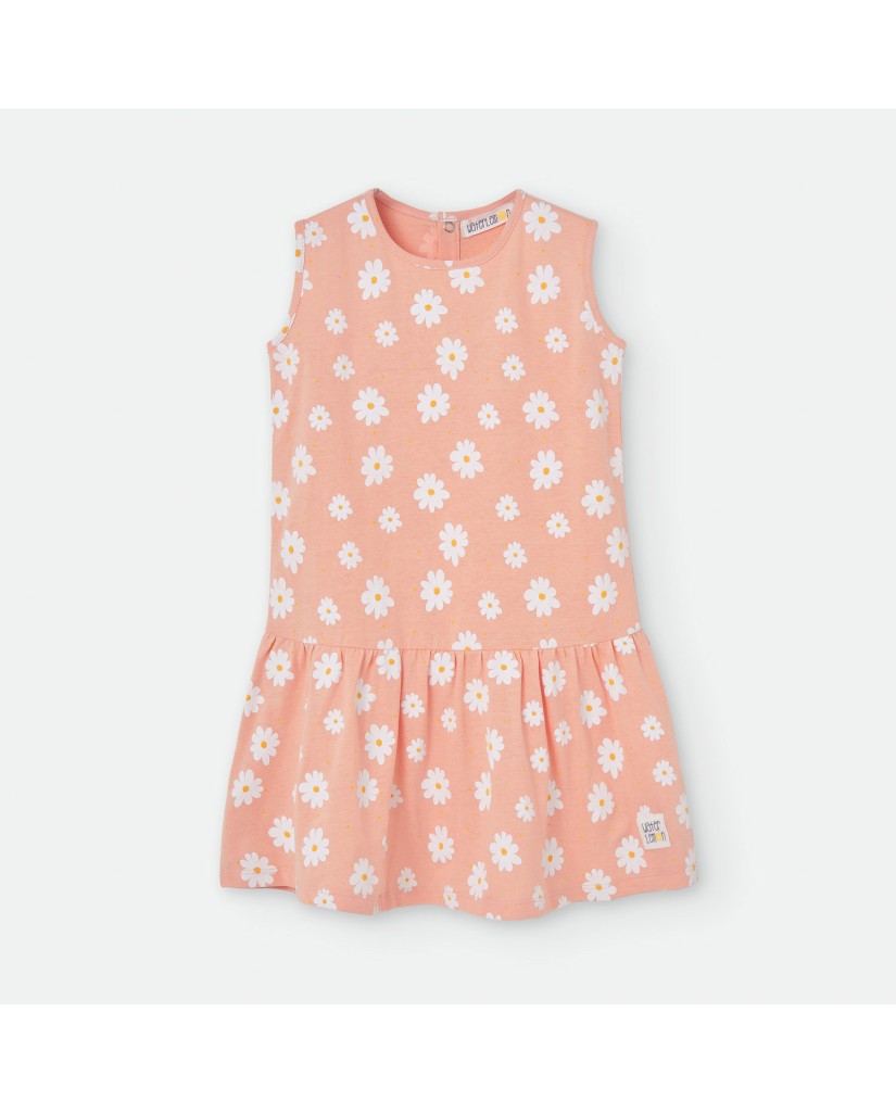 581-03 Vestido infantil margaritas