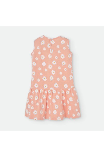 581-03 Vestido infantil margaritas