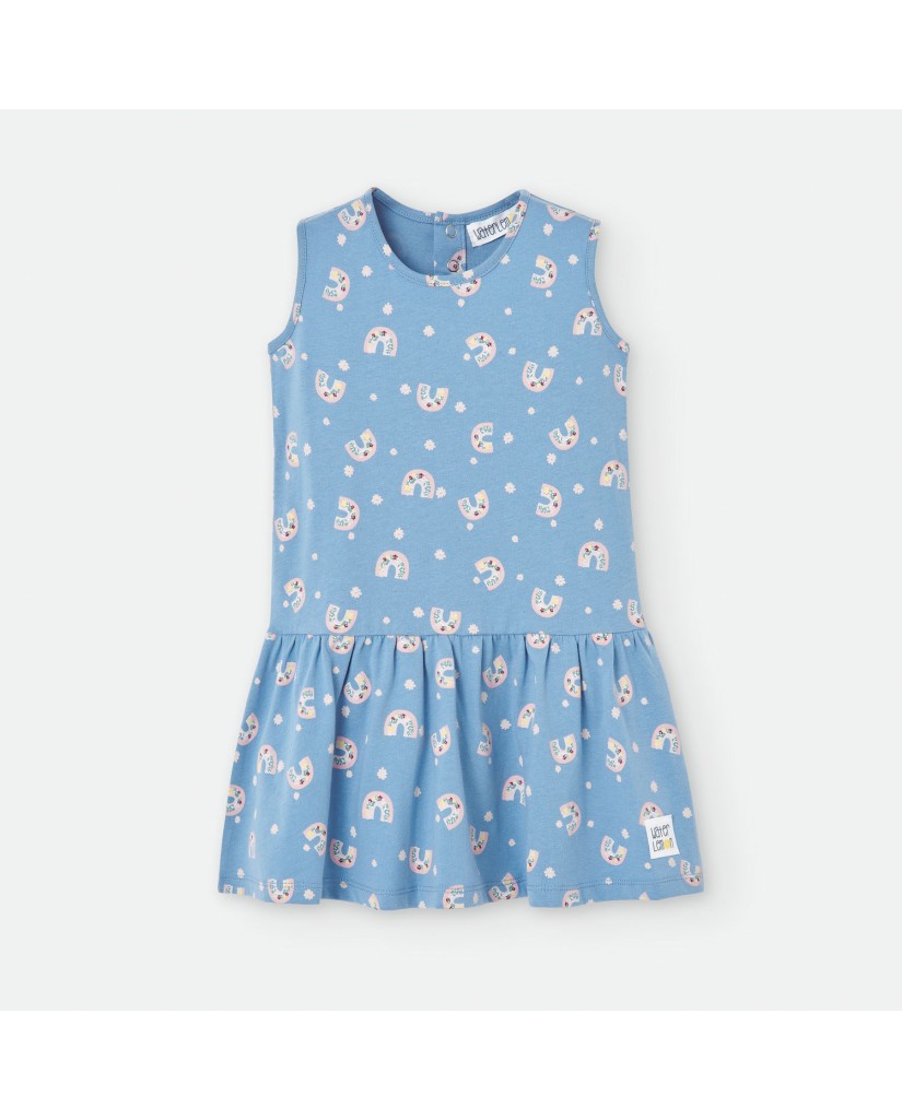 581-04 Vestido infantil arcoiris