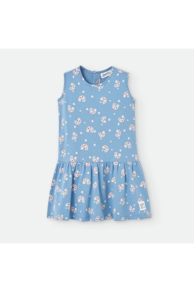581-04 Vestido infantil arcoiris