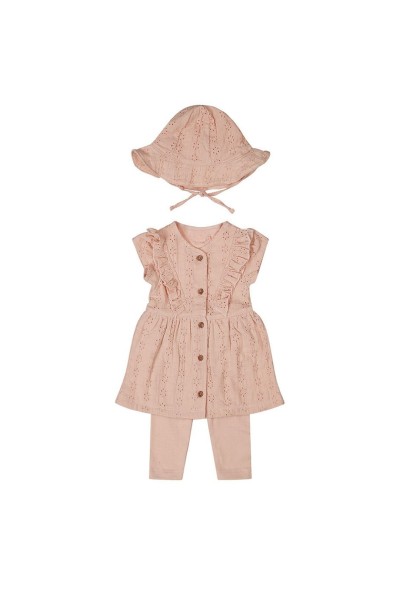 P54303-31 Conjunto bebe niña 2 piezas + gorro