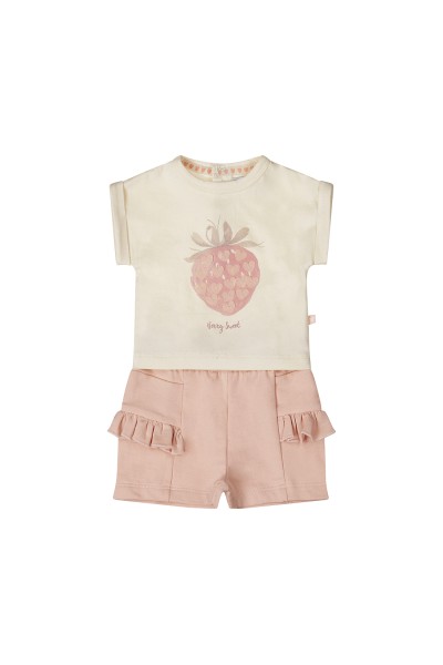 P54307-35 Conjunto bebe / niña de 2 piezas fresa